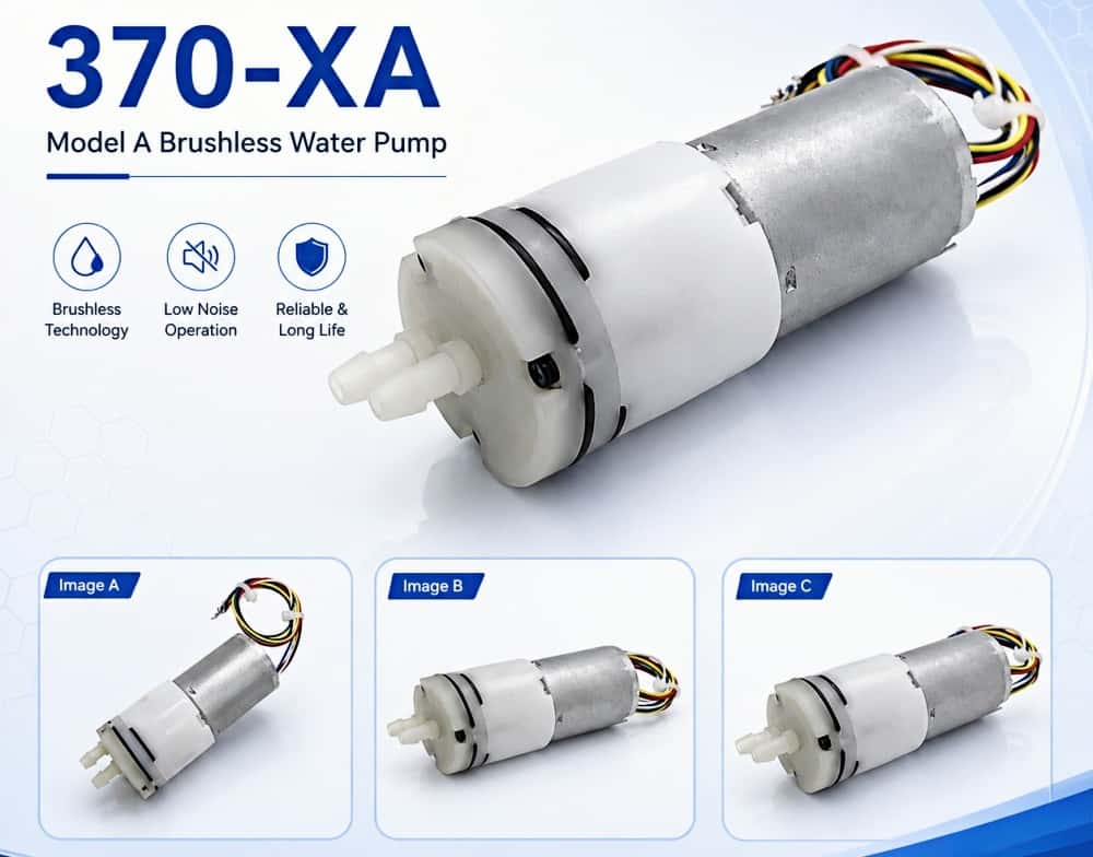 370 brushless micro diaphragm water pump long life 5000 hours